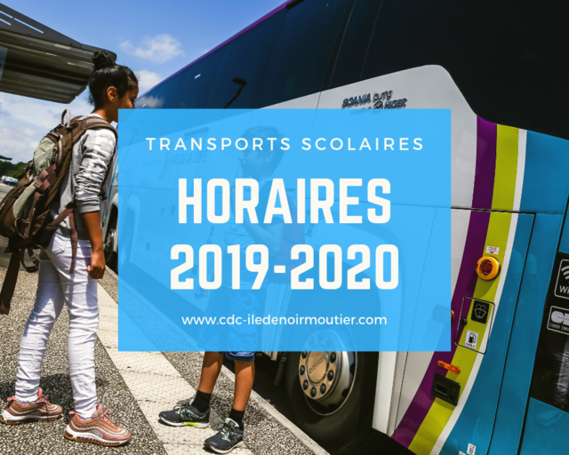 Transports scolaires: horaires 2019-2020