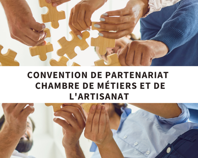 Signature de la convention de partenariat avec la CMA 2022-2024