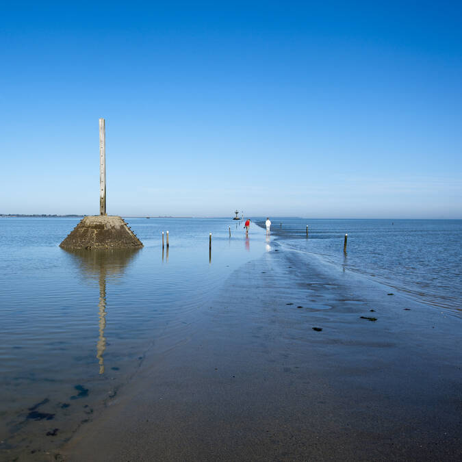 Passage du gois, île de Noirmoutier